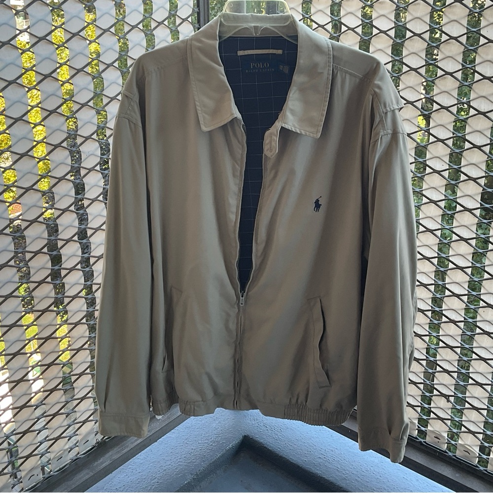Polo Ralph Lauren Harrington Jacket TAN/BEIGE 2XB Vintage 90s